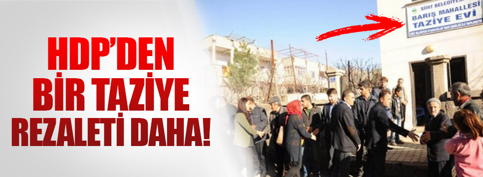 HDP'li belediyeden teröriste taziye evi