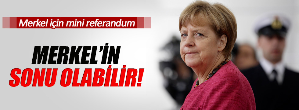 Merkel için mini referandum!