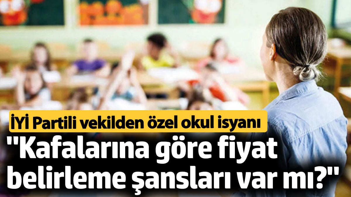 İYİ Partili Vekil Akburak'tan özel okul isyanı: "Kafalarına göre fiyat belirleme şansları var mı?"