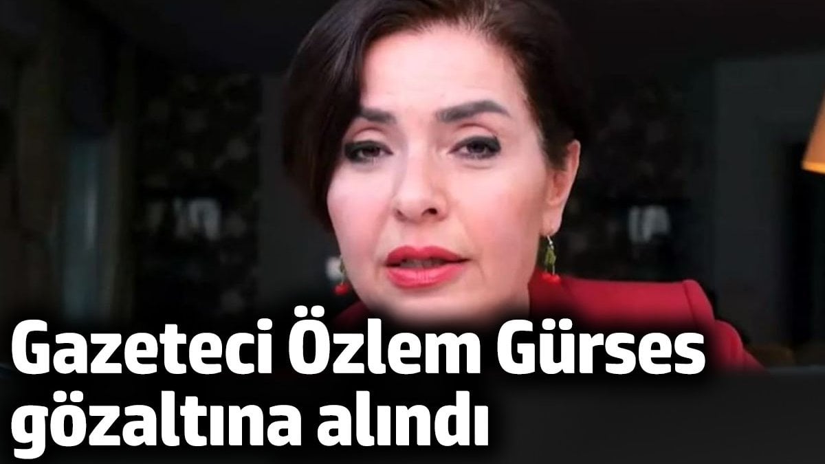 Gazeteci Özlem Gürses gözaltına alındı