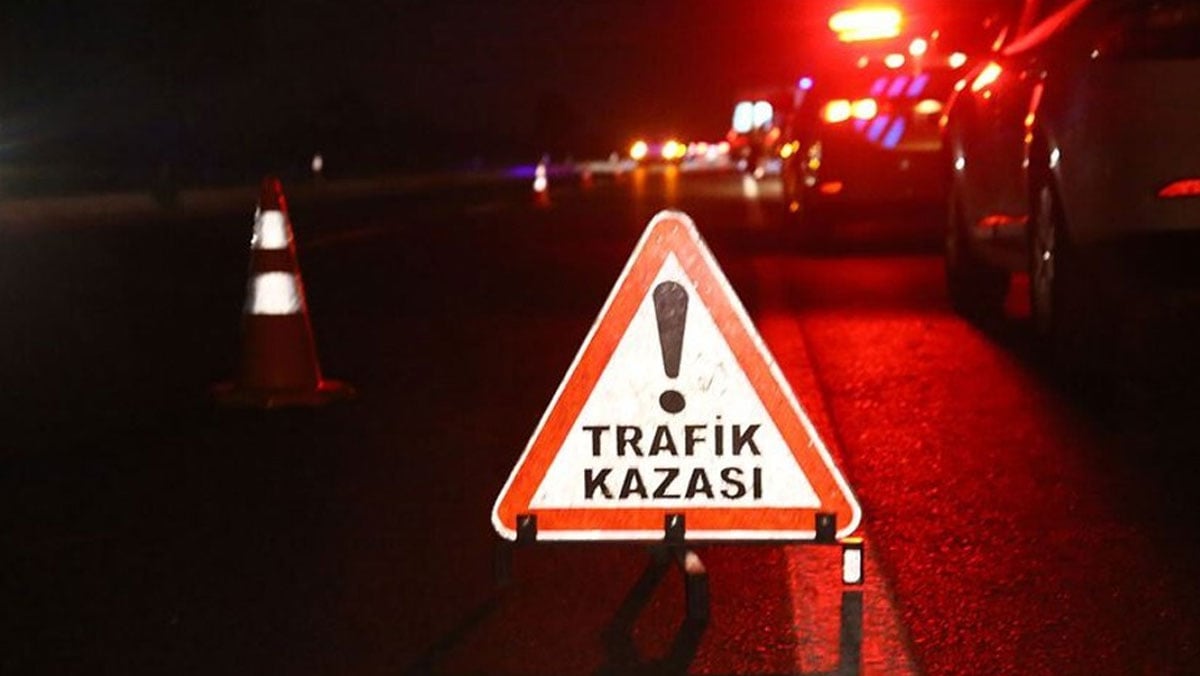 Ankara’da kaza yapan araç alevlere teslim oldu