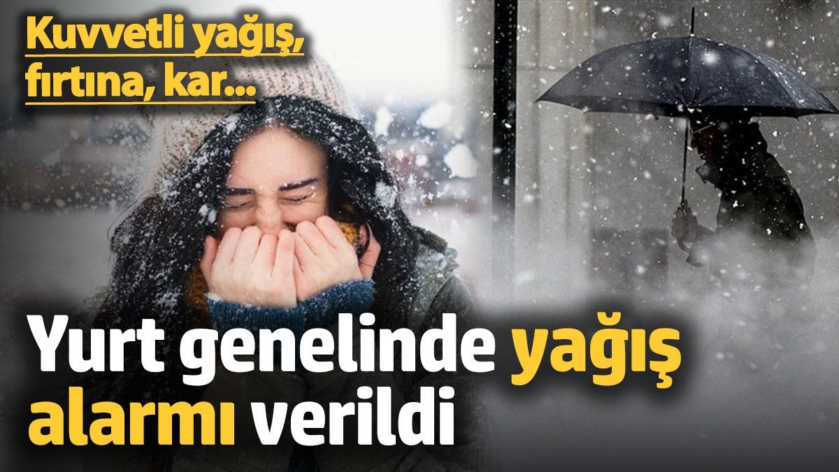 Meteoroloji bölge bölge uyardı: Kuvvetli yağış, fırtına ve kar geliyor! (21 Aralık 2024)