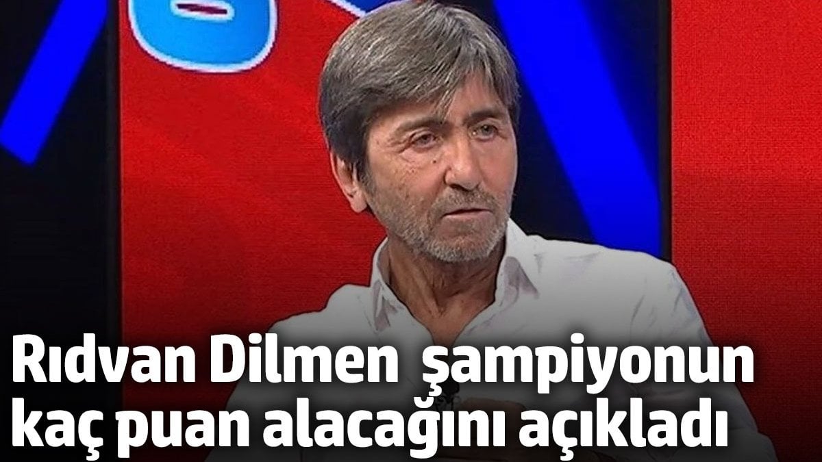 Rıdvan Dilmen Süper Lig’de şampiyonun kaç puan alacağını açıkladı