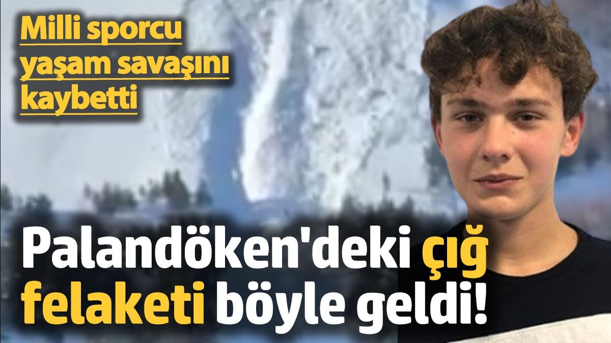 Milli sporcu hayatını kaybetti! İşte Palandöken'deki çığ felaketinin geldiği an...