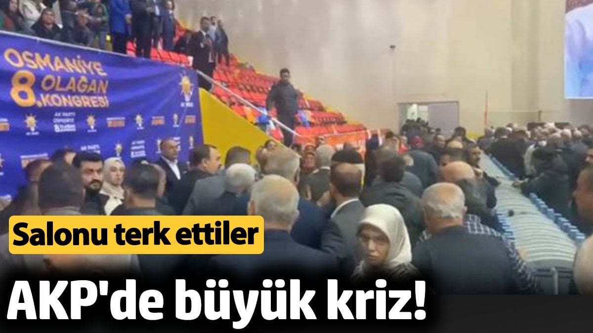 AKP'de büyük kriz! Salonu terk ettiler