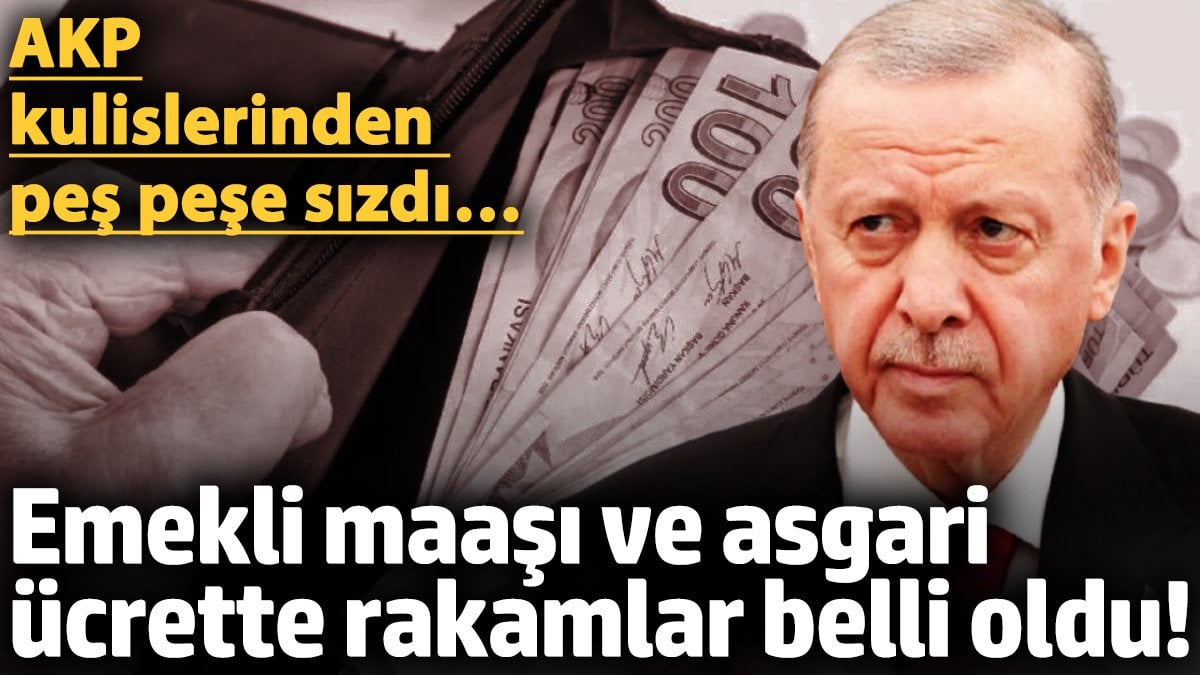 Emekli maaşı ve asgari ücrette masadaki son rakamlar belli oldu! AKP kulislerinden peş peşe sızdı...