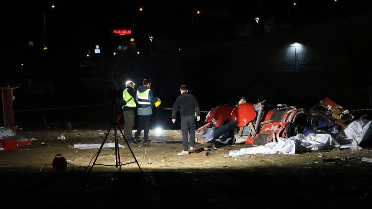 Kaza kırım ekibi inceleme yaptı