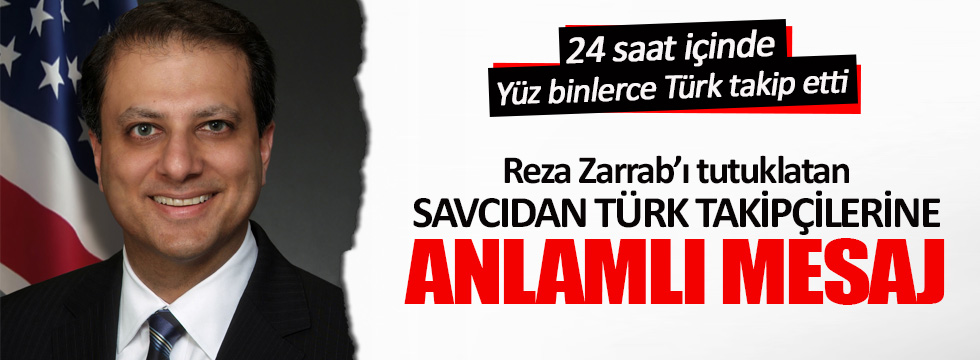 Zarrab’ı tutuklatan Savcı’dan Türklere mesaj