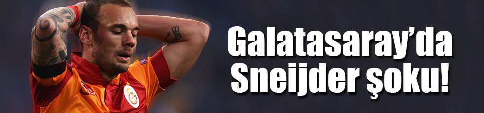 Wesley Sneijder sakatlandı
