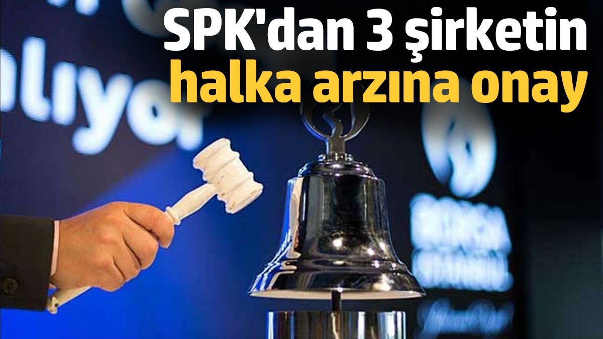 SPK 3 Şirkete Halka Arz Onayı Verdi