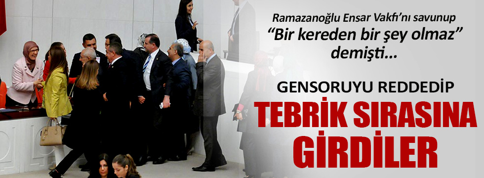 Bakan Ramazanoğlu Hakkındaki Gensoru Reddedildi