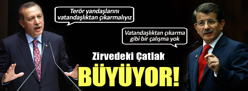 Erdoğan ve Davutoğlu arasındaki çatlak büyüyor!