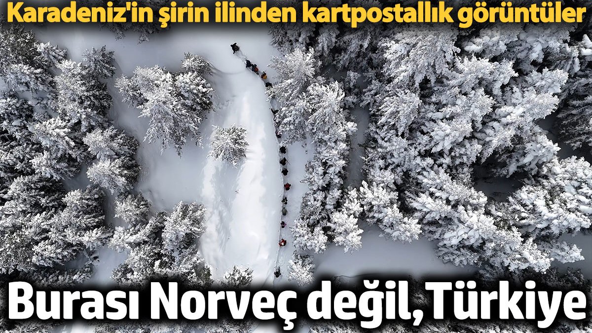 Burası Norveç değil, Türkiye! Karadeniz’in şirin ilinden kartpostallık manzaralar