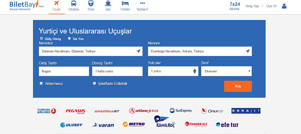 Türkiye'nin yeni online bilet karşılaştırma sitesi açılıyor
