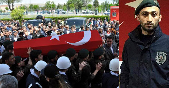 Şehit polis Özcan son yolculuğuna uğurlandı
