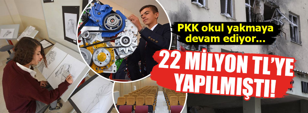 PKK okul yakmaya devam ediyor