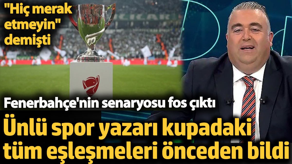 Türkiye Kupası'nda Kehanet mi? Barış Yurduseven'in İnanılmaz Tahminleri Ortaya Çıktı!
