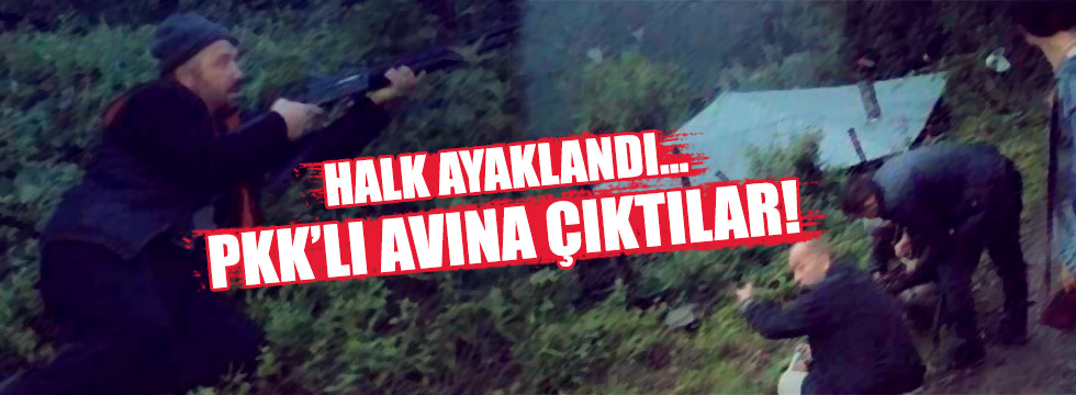 Giresun'da halk PKK'lı avında