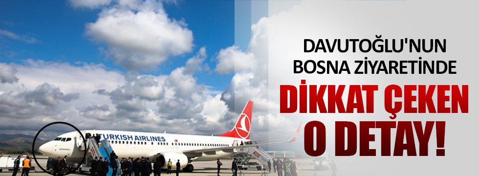 Davutoğlu'nun Bosna ziyaretinde dikkat çeken detay