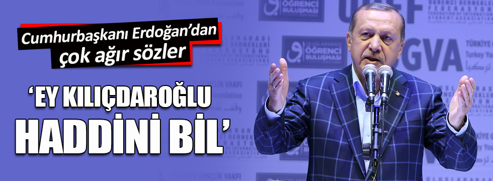 Erdoğan: 'Onlar kandan besleniyor, ben halkımdan besleniyorum'