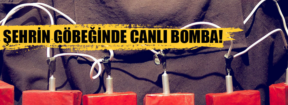 Şehrin göbeğinde canlı bomba yakalandı!
