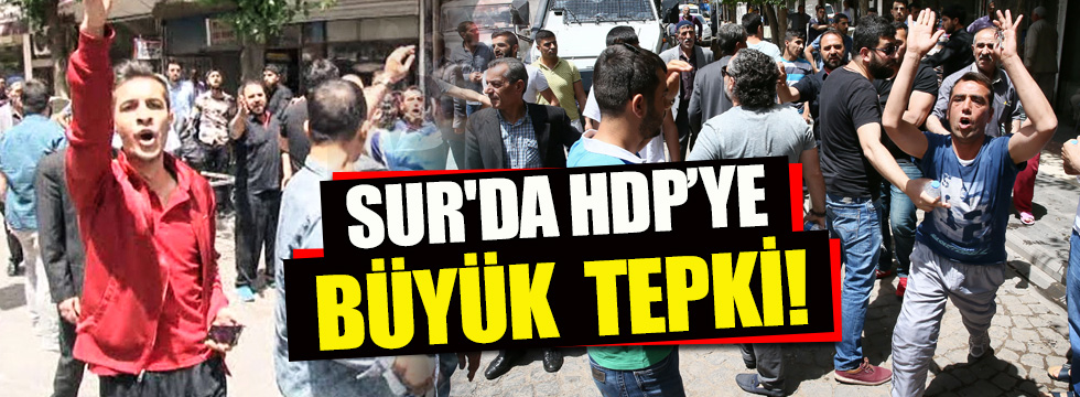 Sur esnafını ziyaret eden HDP'lilere büyük tepki