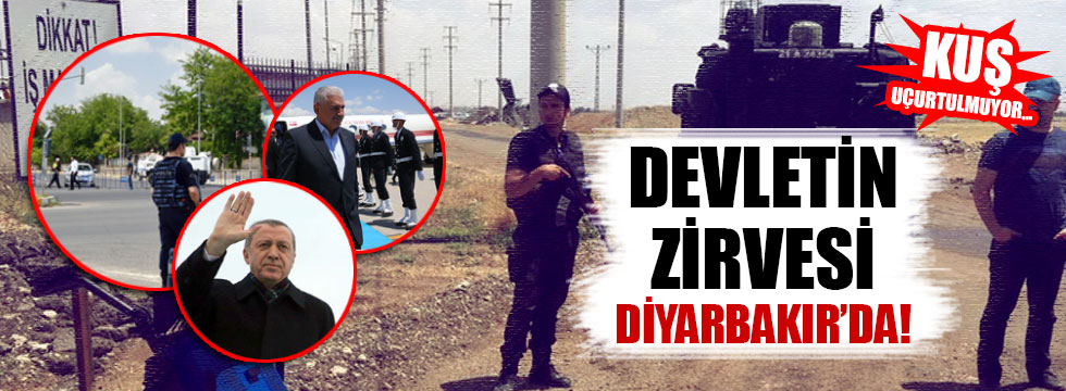 Erdoğan ve Yıldırım Diyarbakır'da