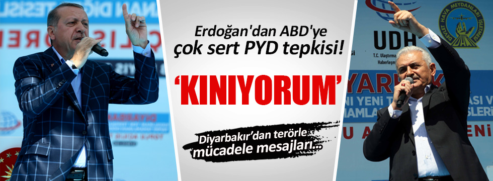 Erdoğan'dan ABD'ye çok sert PYD tepkisi!