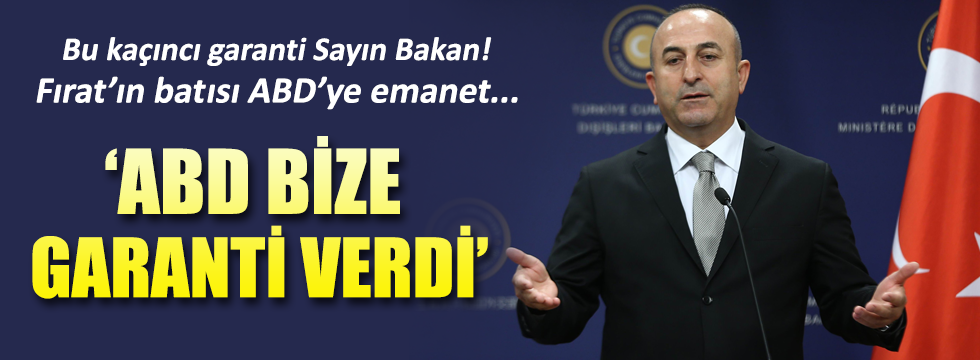 Çavuşoğlu: ABD, YPG konusunda garanti verdi