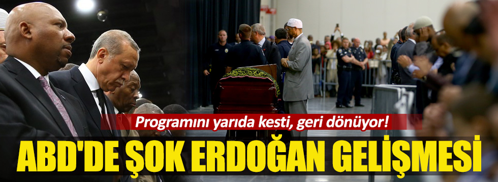 Erdoğan, Muhammed Ali’nin cenaze namazını kılıp ABD'den ayrıldı