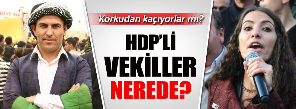 HDP'li Faysal Sarıyıldız ve Tuğba Hezer nerede?