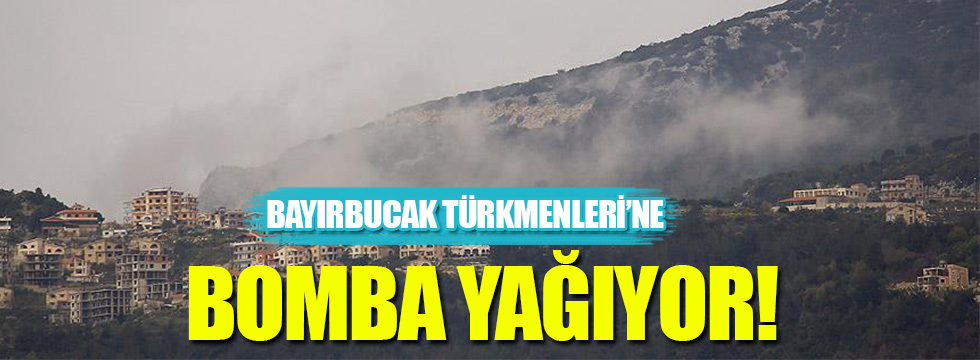 Rejim güçleri Türkmen bölgesini bombalıyor!