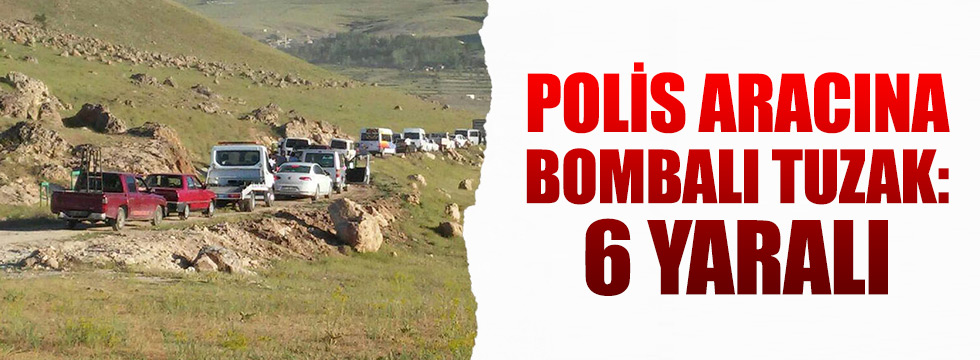 Gevaş’ta polis aracına bombalı tuzak: 6 yaralı