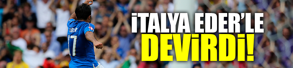 Euro 2016 E Grubu'nda İtalya İsveç'i 1-0 mağlup etti..