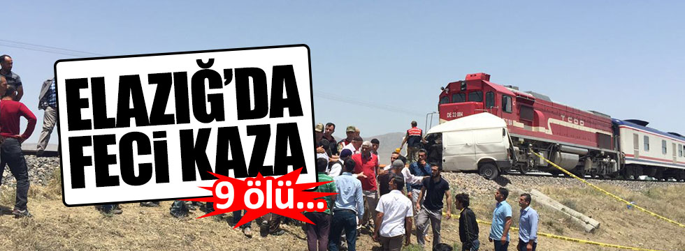 Elazığ'da feci kaza: 9 kişi hayatını kaybetti