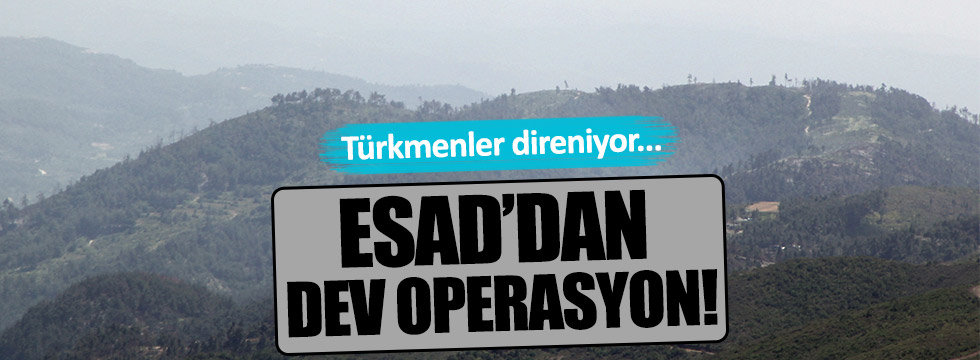 Rejim güçlerinden Türkmen Dağı harekatı!