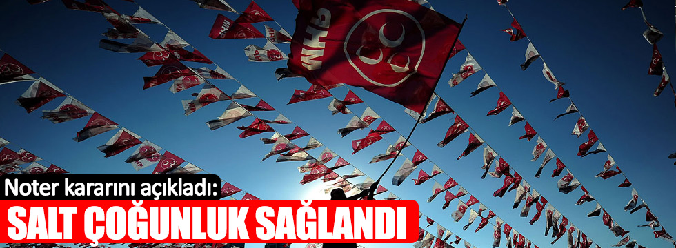 Ankara 13.Noterliği'nden 'MHP Kurultayı' açıklaması