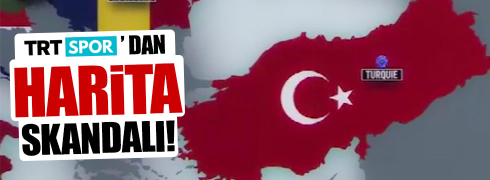 TRT Spor'dan harita skandalı
