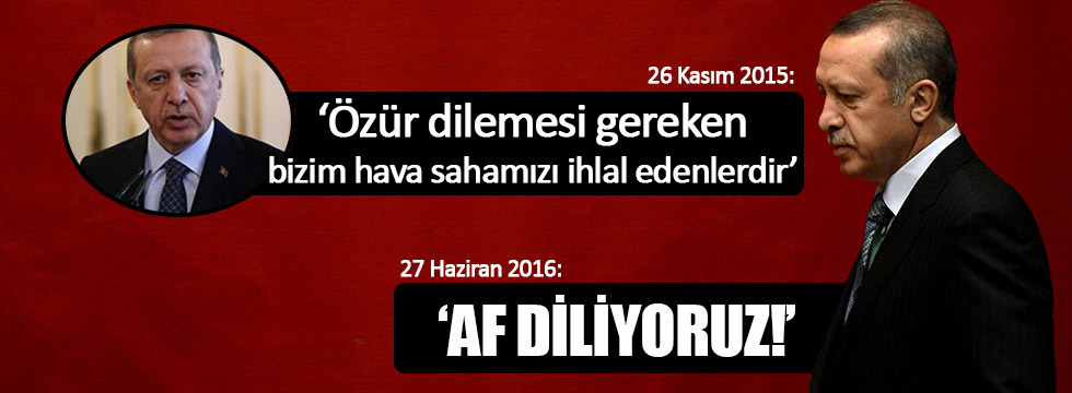 Erdoğan: Özür dilemesi gereken bizim hava sahamızı ihlal edenlerdir