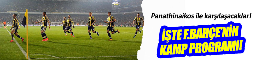 Fenerbahçe'nin hazırlık maçı programı belli oldu!