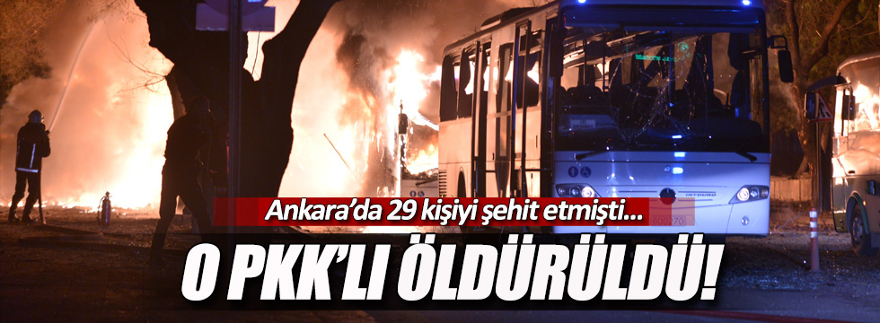 Ankara patlamasının faili öldürüldü!