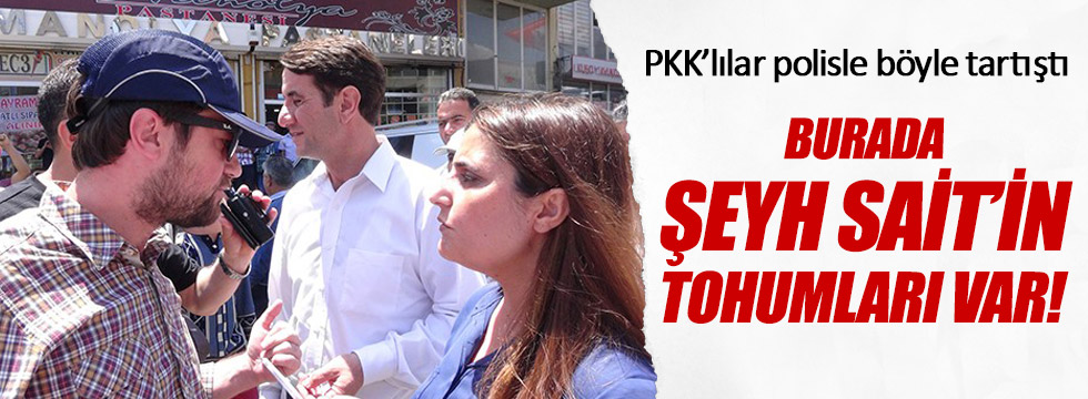 HDP'liler Lice'de PKK'lılar için eylem yaptı!