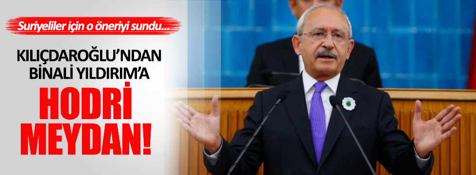 Kılıçdaroğlu'ndan Başbakana Suriyeliler için öneri