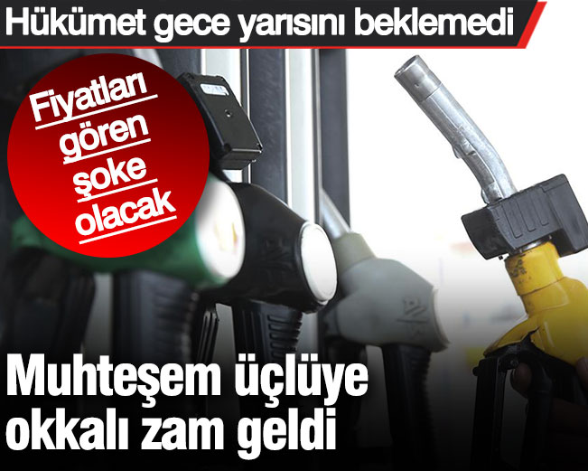 Muhteşem üçlüye okkalı zam geldi. Hükümet gece yarısını bekleyemedi. Fiyatları gören şoke olacak