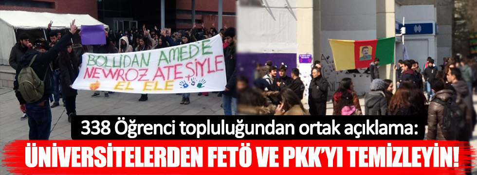 Öğrenci dernekleri: Üniversitelerden PKK ve FETÖ'yi temizleyin
