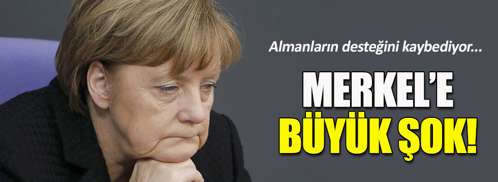 Merkel Almanların desteğini kaybediyor