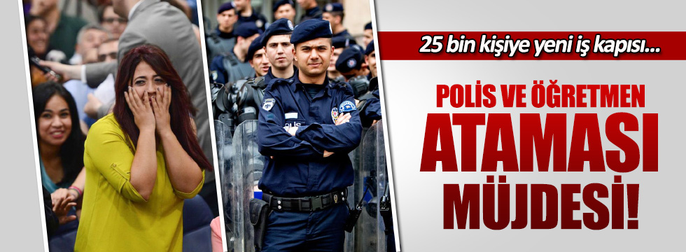 Başbakan Binali Yıldırım'dan 15 bin öğretmen, 10 bin polis müjdesi