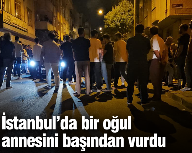 İstanbul’da bir oğul annesini başından vurdu