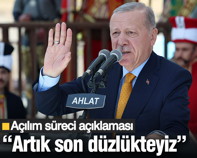 Erdoğan'dan açılım süreci açıklaması: Artık son düzlükteyiz