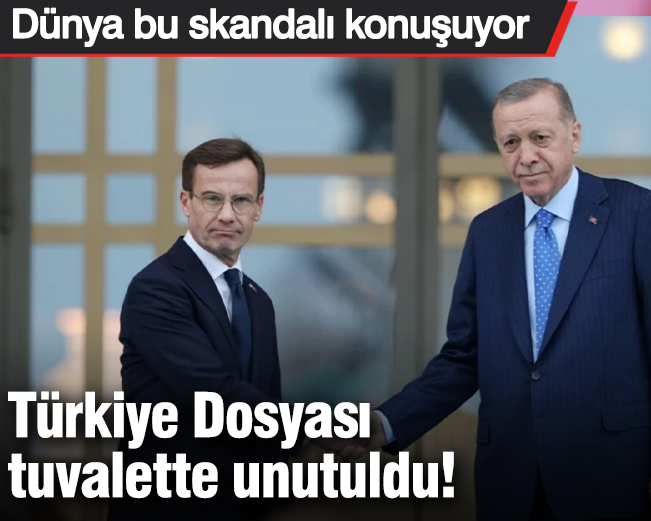 Türkiye Dosyası  tuvalette unutuldu! Dünya bu skandalı konuşuyor